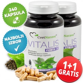 AKCIJA: VITALIS FORTE + | 2x 120 kapsula (240 kapsula) Tinkture, ulja, vitamini 